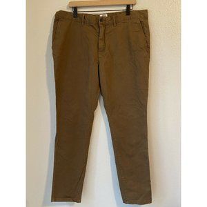H & M Men's Skinny Fit Brown Chino Pants 38x32
